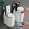 Portable Magnetic Toothbrush Toothpaste Cup Holder
