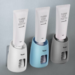 Wall Mounted Toothbrush Toothpaste Squeezer Dispenser