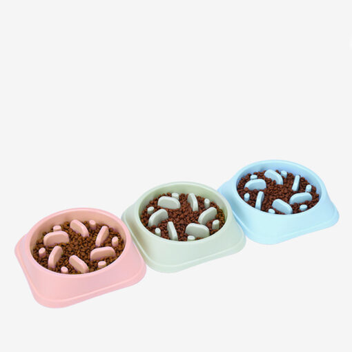 Interactive Fun Slow Feeder Anti-choking Puzzle Cat Bowl