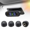 Wireless Solar Car Tyre Pressure Sensors Monitor System