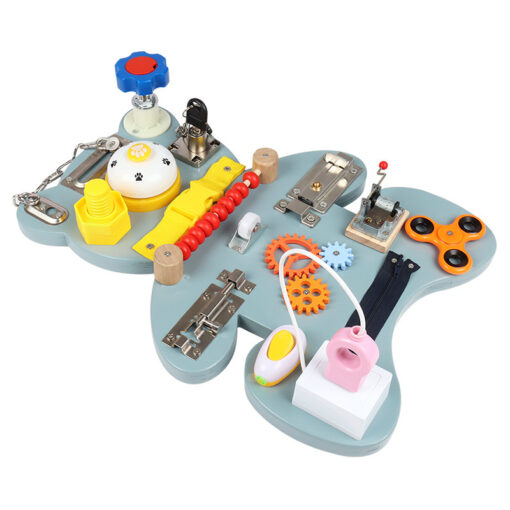 Unlock Bear Busy Board Training Educational Sensory Board Toy - Image 2