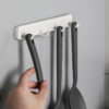 Wall Hanging Kitchen Bathroom Gap U-shape Hook Organizer