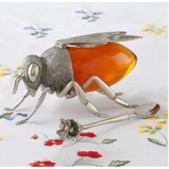 Cute Luxurious Simulation Small Bee Honey Pot Storage Jar