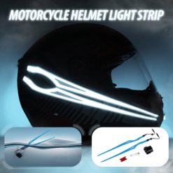Waterproof Motorcycle Reflective Helmet LED Night Light Bar