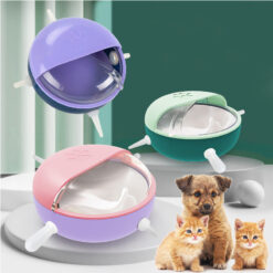 Silicone Anti-choking Self Feeding Pet Cat Food Bowl. The feeder is washable