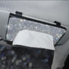 Creative Bling Diamond Car Hanging Sun Visor Paper Holder