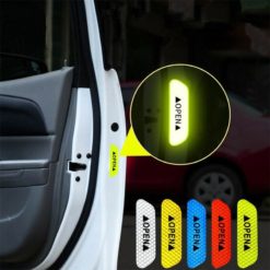 Car Exterior Door DIY OPEN Reflective Warning Mark Stickers