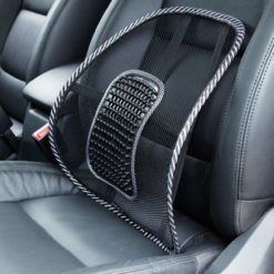 Car Chair Black Seat Cushion Mesh Relief Lumbar Support