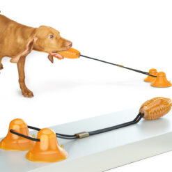 Interactive Double Tug Rope Sucker Molar Bite Dog Toys