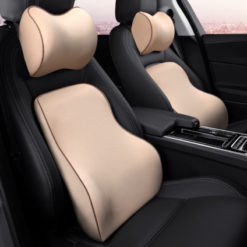 Car Seat Memory Foam Neck Headrest Lumbar Support Pillow