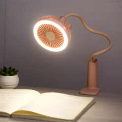2in1 Multifunction 360 Clip-on LED Laptop Desk Fan Lamp