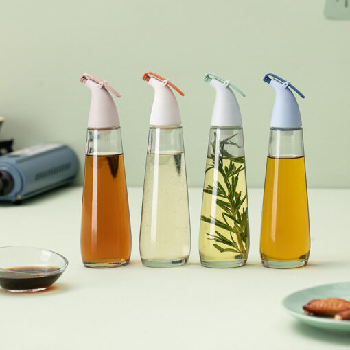Kitchen Seasoning Oil Sauce Glass Bottle Dispenser