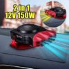 Portable Car Window Windshield Heater Defroster Cooling Fan