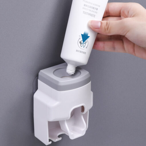 Wall Mounted Toothbrush Toothpaste Squeezer Holder - Image 5