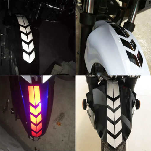 Universal Motorcycle Reflective Stickers Wheel Decal Fender