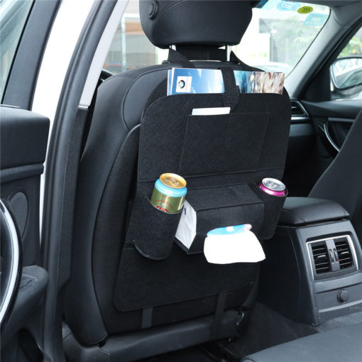 Car Back Seat Storage Bag Tissue Box Organizer Holder