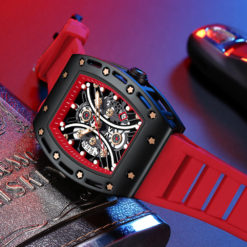 Multifunction Luxury Men Hollow Waterproof Wrist Watch