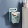 Foldable Wall Hanging Clothing Laundry Basket Holder