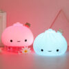 Soft Silicone Steamed Bun Pat Light Sleep Night Lamp