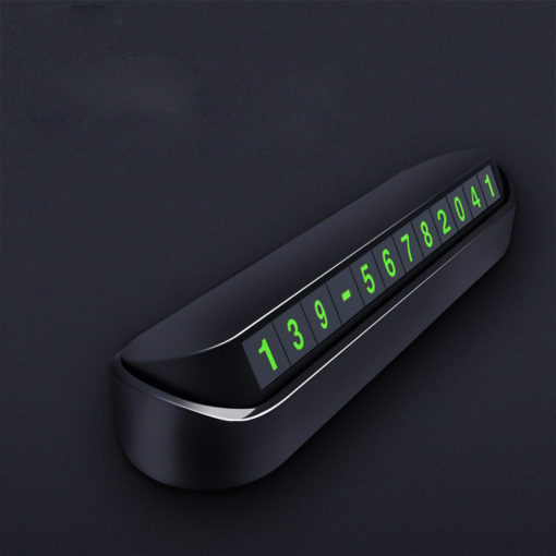 Luminous Car Temporary Parking Card Phone Number Sign