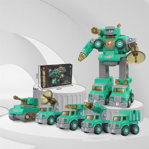 5 In 1 Combined Peace Defender Transform Robot Kids Toys