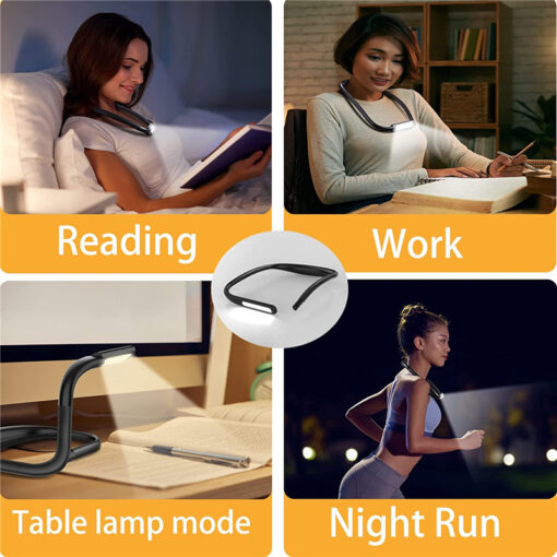 Silicone LED Hanging Neck Eye Protection Reading Lamp - Image 4