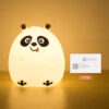 Colorful Silicone Panda Night Light Bedroom Bedside Lamp