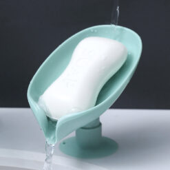 Leaf Shaped Bathroom Suction Cup Soap Drain Holder