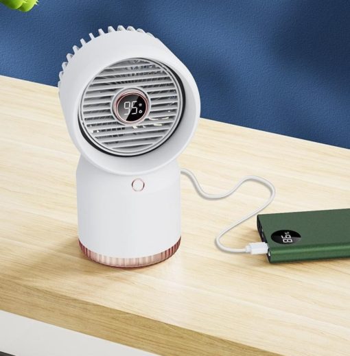 Portable Mini Rechargeable Water Spray Cooling Humidifier Fan