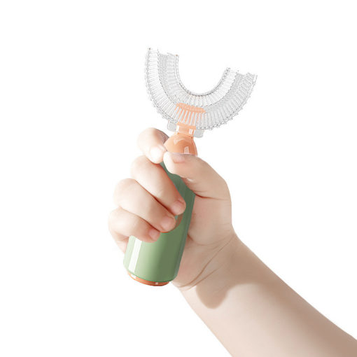 Children's U-shaped Silicone Soft Bristles Toothbrush