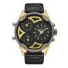 OULM Military Three Movement Large Dial Men's Watch