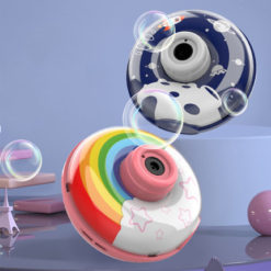 Creative Round Donut Bubble Blowing Camera Toys