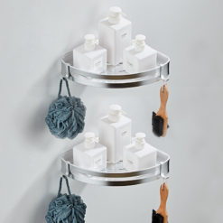 Wall-Mounted Aluminum Triangle Bathroom Soap Rack