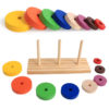 Wooden Montessori Learning Stacking Ring Tower Toys