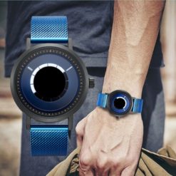 Creative Sinobi Pointerless Design Rotating Casual Wrist Watch