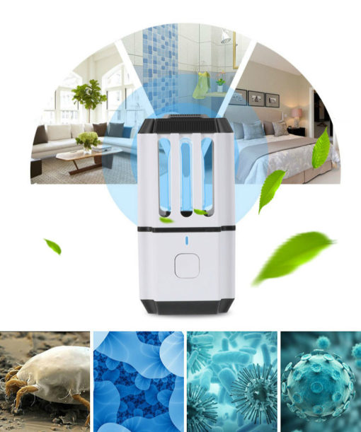 Portable Mini Rechargeable UV Ozone Disinfection Lamp