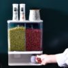 Wall-mounted Transparent Food Storage Container Dispenser