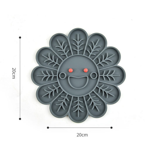 Silicone Pet Slow Food Licking Dinner Plate Mat Bowl