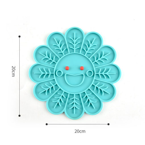 Silicone Pet Slow Food Licking Dinner Plate Mat Bowl