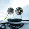 USB Rechargeable Car Double-Headed Small Cooling Fan