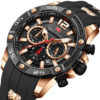 MINI FOCUS Silicone Waterproof Luxury Wristwatch