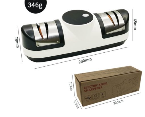 Stainless USB Electric Double Head Fast Knife Sharpener