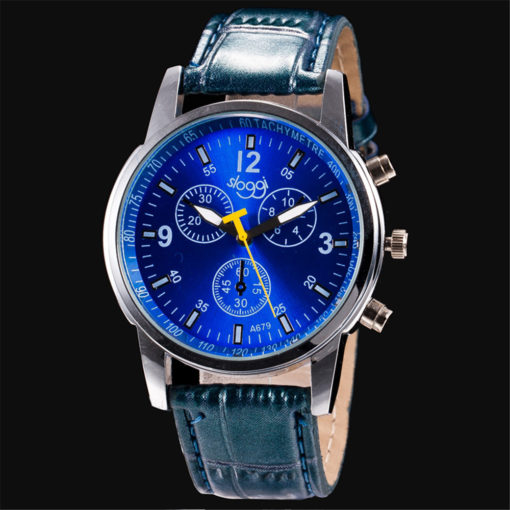 Luxury Fashion Leather Belt Men's Analog Quartz Watch