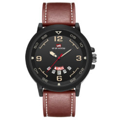 VA VA VOOM Leather Strap Ultra-thin Waterproof Watch