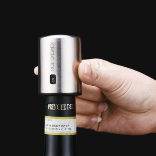 Stainless Steel Smart Vacuum Memory Wine Stopper