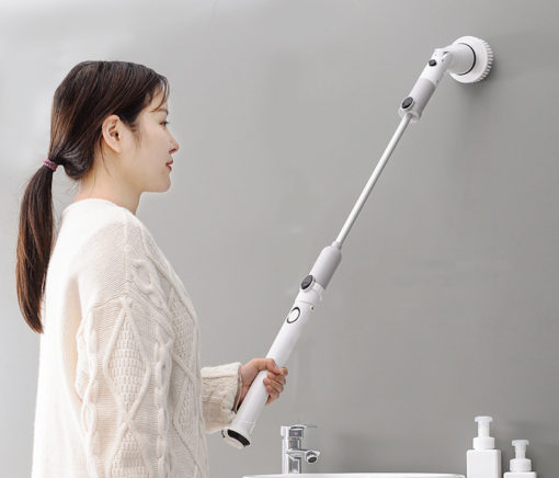 Electric Wireless Rechargeable Long-handle Cleaning Brush