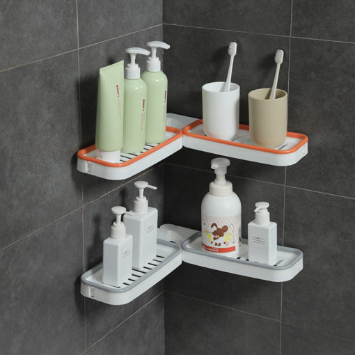 Wall Hanging Rotatable Soap Bathroom Corner Storage Rack