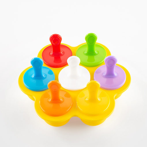 Multifunctional 7-Hole Silicone Kitchen Popsicle Ice Tray Mold - Image 7