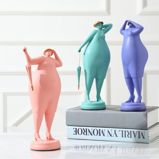 Creative Fashionable Plump Woman Art Sculpture Decoration