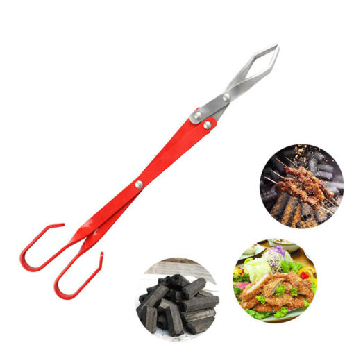 Stainless Steel Long Handle Barbecue Charcoal Clip Clamp